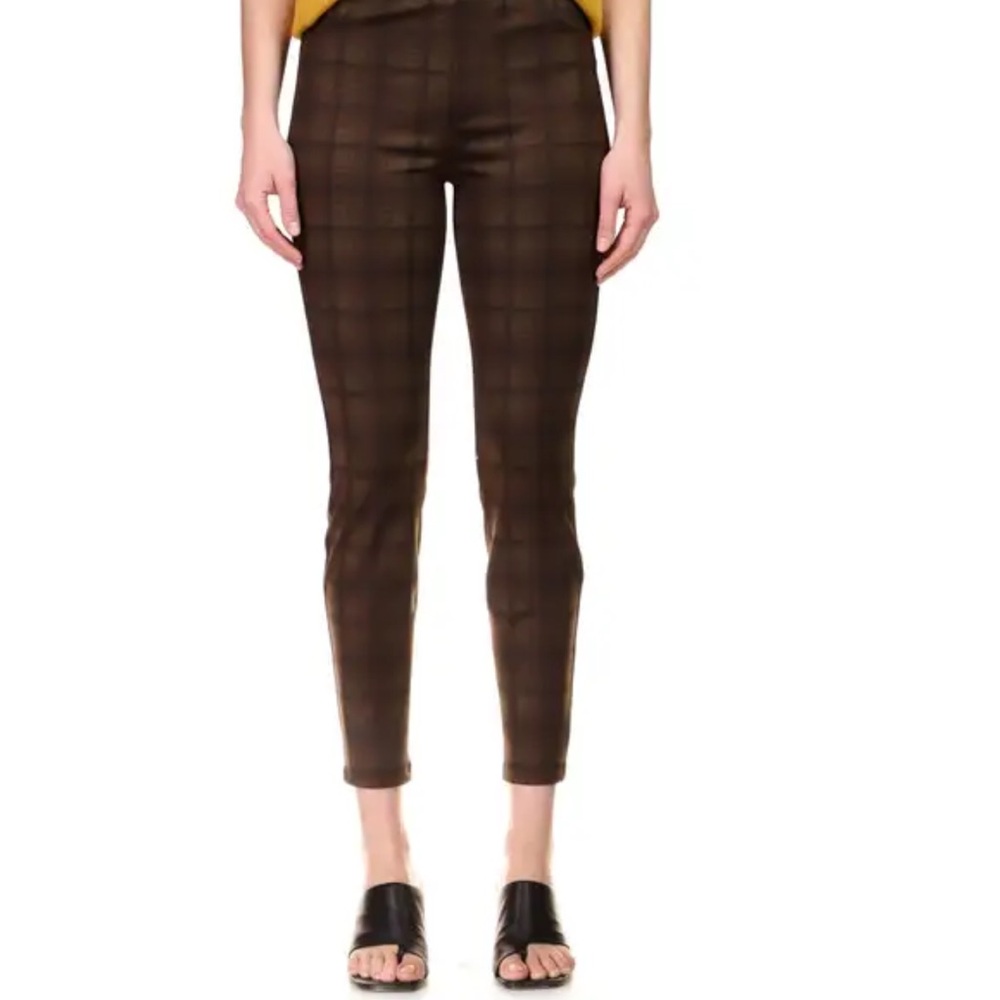 Plaid Brown Women's Pants